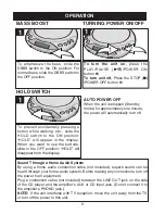 Предварительный просмотр 7 страницы Emerson Nickelodeon SpongeBob SquarePants SB110 Owner'S Manual