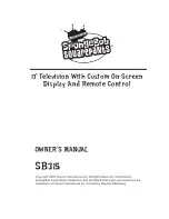 Emerson Nickelodeon SpongeBob SquarePants SB315 Owner'S Manual preview