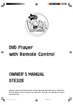 Emerson NickJr Dora the Explorer DTE328 Owner'S Manual preview