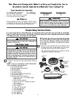 Предварительный просмотр 3 страницы Emerson NORTHWIND CF705AB03 Owner'S Manual