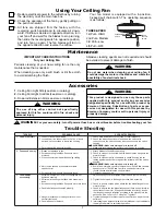Предварительный просмотр 7 страницы Emerson NORTHWIND CF705AB03 Owner'S Manual