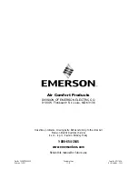 Предварительный просмотр 12 страницы Emerson Northwind Contemporary Snugger CF804SBS01 Owner'S Manual