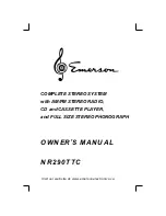 Emerson NR290TTC Owner'S Manual preview