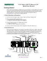 Emerson Numatics G2-2 series Quick Start Manual предпросмотр