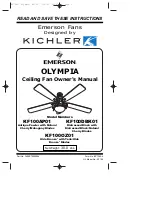 Emerson OLYMPIA KF100AP01 Owner'S Manual предпросмотр