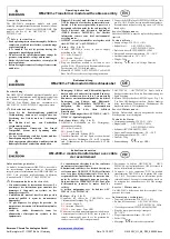 Предварительный просмотр 1 страницы Emerson OM-230V Series Operating Instruction