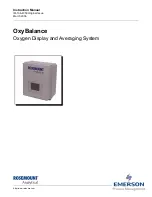 Emerson OxyBalance Instruction Manual preview
