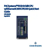 Preview for 1 page of Emerson PACSystems RX3i IC695CPE330 Quick Start Manual