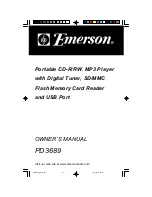 Emerson PD3689 Owner'S Manual preview