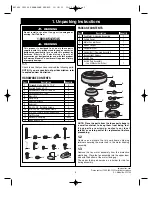 Preview for 3 page of Emerson PENBROOKE SELECT CF5100BS00 Owner'S Manual