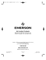 Preview for 20 page of Emerson PENBROOKE SELECT CF5100BS00 Owner'S Manual