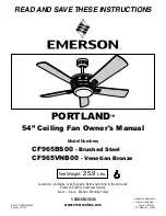 Emerson Portland CF965BS00 Owner'S Manual предпросмотр