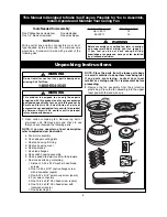 Preview for 6 page of Emerson PRIMA SNUGGER CF905BS00 Owner'S Manual