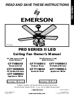 Emerson PRO CF710BS03 Owner'S Manual предпросмотр