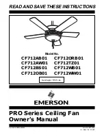 Preview for 1 page of Emerson PRO CF712AB01 Owner'S Manual