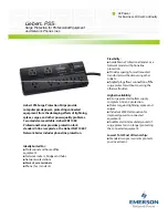 Preview for 1 page of Emerson PSS Surge Protector Specifications