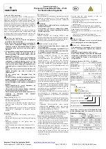 Preview for 1 page of Emerson PT5N FLR Series Operating Instruction