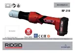 Emerson RIDGID RP 219 Manual preview