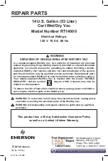 Preview for 20 page of Emerson RIDGID RT140 Owner'S Manual