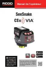 Preview for 13 page of Emerson RIDGID SeeSnake CSx Via 66528 Operator'S Manual