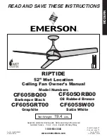 Emerson RIPTIDE CF605BQ00 Owner'S Manual предпросмотр