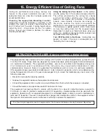 Preview for 34 page of Emerson RIPTIDE CF605BQ00 Owner'S Manual