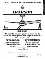 Preview for 37 page of Emerson RIPTIDE CF605BQ00 Owner'S Manual