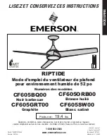 Preview for 73 page of Emerson RIPTIDE CF605BQ00 Owner'S Manual