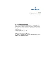 Предварительный просмотр 3 страницы Emerson RLDS Installation And Operation Manual