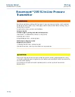 Preview for 7 page of Emerson Rosemount 2051G Reference Manual