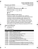 Preview for 28 page of Emerson Rosemount 3051S Series Quick Installation Manual