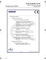 Preview for 34 page of Emerson Rosemount 3051S Series Quick Installation Manual