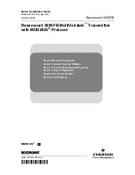 Emerson Rosemount 3095FB MultiVariable MODBUS Quick Installation Manual preview