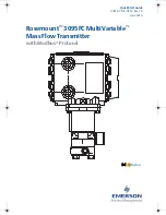 Emerson Rosemount 3095FC MultiVariable Quick Start Manual предпросмотр