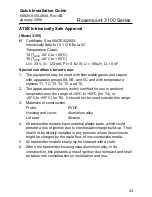 Preview for 23 page of Emerson Rosemount 3100 Series Quick Installation Manual