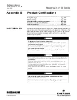 Preview for 85 page of Emerson Rosemount 3100 Series Reference Manual