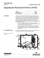 Emerson Rosemount 8712C Manual Supplement preview