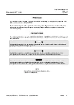 Preview for 9 page of Emerson Rosemount Analytical CAT 100 Instruction Manual