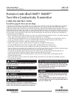 Emerson Rosemount Analytical HART SMART 5081C-HT Instruction Sheet preview