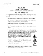 Предварительный просмотр 8 страницы Emerson ROSEMOUNT Analytical SPS 4000 B201110 Instruction Manual