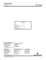 Предварительный просмотр 42 страницы Emerson ROSEMOUNT Analytical SPS 4000 B201110 Instruction Manual