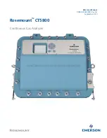 Preview for 1 page of Emerson Rosemount CT5800 Manual