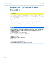 Preview for 7 page of Emerson Rosemount MultiVariable 3051SMV Reference Manual