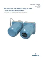 Preview for 1 page of Emerson Rosemount OCX 8800 Instruction Manual