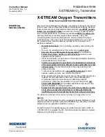 Предварительный просмотр 9 страницы Emerson Rosemount X-STREAM O2 Transmitter Instruction Manual