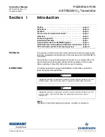 Предварительный просмотр 11 страницы Emerson Rosemount X-STREAM O2 Transmitter Instruction Manual