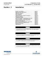 Предварительный просмотр 33 страницы Emerson Rosemount X-STREAM O2 Transmitter Instruction Manual