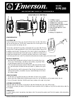 Preview for 1 page of Emerson RP6288 Quick Operation Manual