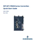 Preview for 2 page of Emerson RSTi-EP CPE200 Series Quick Start Manual