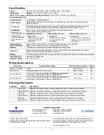 Preview for 4 page of Emerson SiteLink-12E Product Specifications And Installation